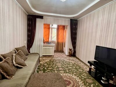 Продаю 1 комн. квартиру в мкр. Аламедин 1, этаж 2/9, не угловая, 44м2,серия 106, цена: 64000$