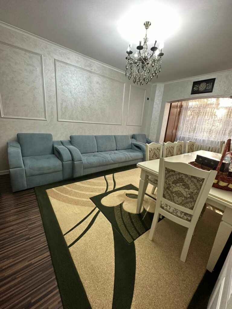 Продаю 3 комнатную квартиру с сушилкой,мкр. Аламедин 1, этаж 1/9, не угловая, свежий ремонт, цена: 110000$