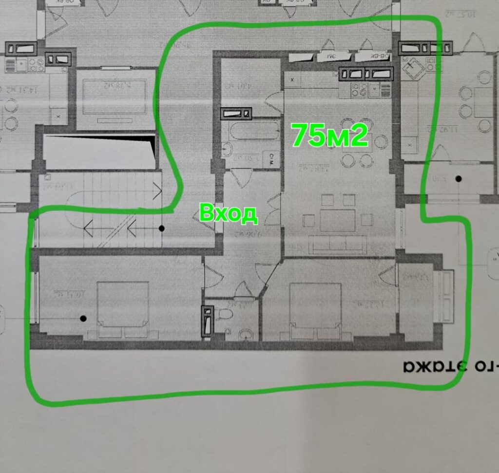 Продаю 3 комнатную квартиру студию ПСО, Технопарк, Горького/Алма-Атинская, 75м2, этаж 4/9, не угловая, 1200$/м2, Цена: 89 999$