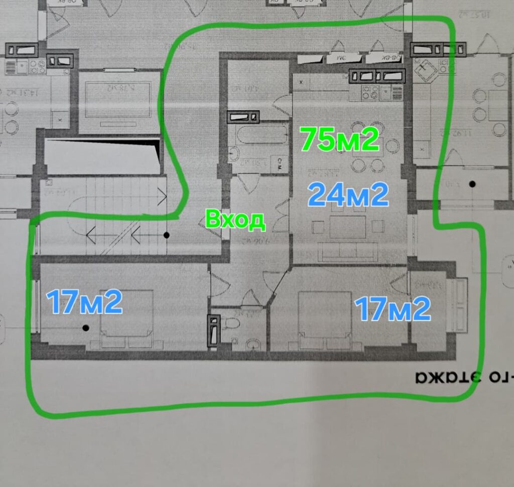 Продаю 3 комнатную квартиру студию ПСО, Технопарк, Горького/Алма-Атинская, 75м2, этаж 4/9, не угловая, 1200$/м2, Цена: 89 999$