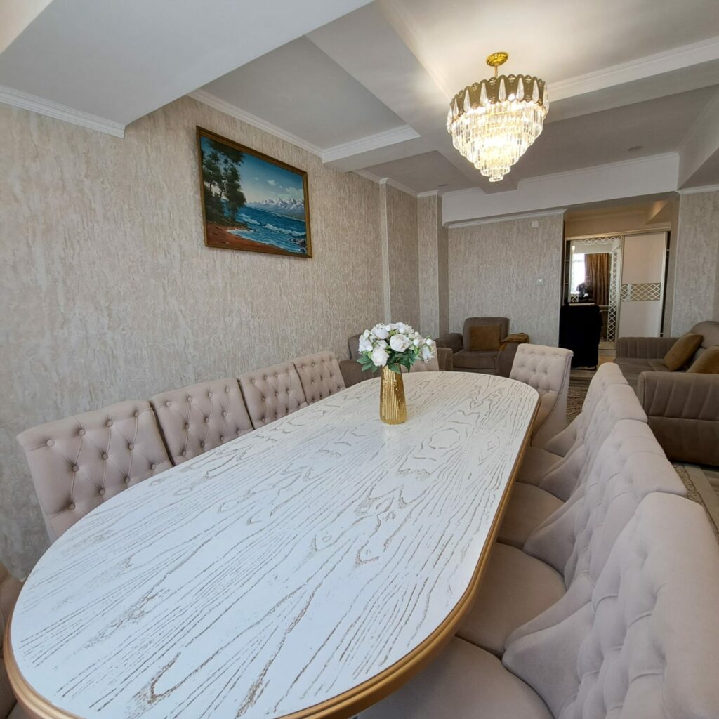 Шикарная 4 комн. квартира! Мкр. Аламедин1, 120м2, этаж 10/11, с ремонтом и мебелью! цена: