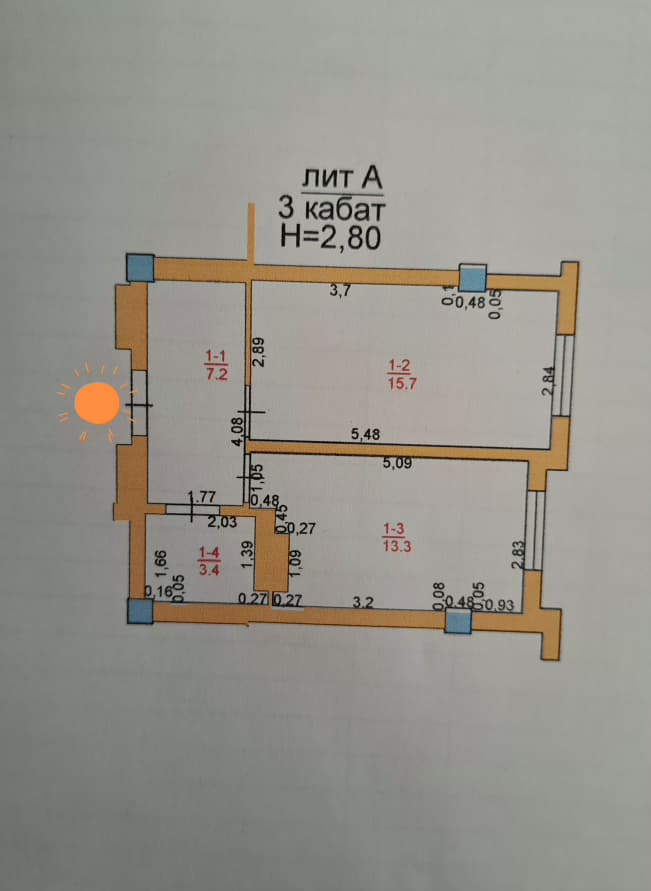 Продаю 1 комн. квартиру в мкр. Аламедин 1, этаж3/5, СВЕЖИЙ РЕМОНТ, 40м2, цена: 69000$ ТЕХПАСПОРТ ЕСТЬ!